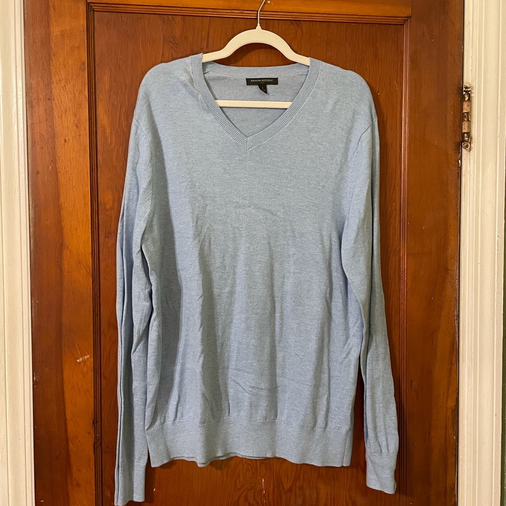 2 Banana Republic Blue Layering Sweaters